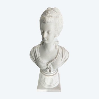 Busto in biscotto di Maria Antonietta - Fine XIX secolo