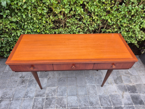 Konsole aus exotischem Holz um 1960
