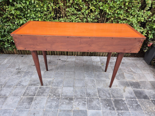 Konsole aus exotischem Holz um 1960