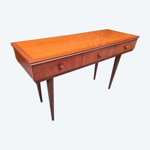 Konsole aus exotischem Holz um 1960