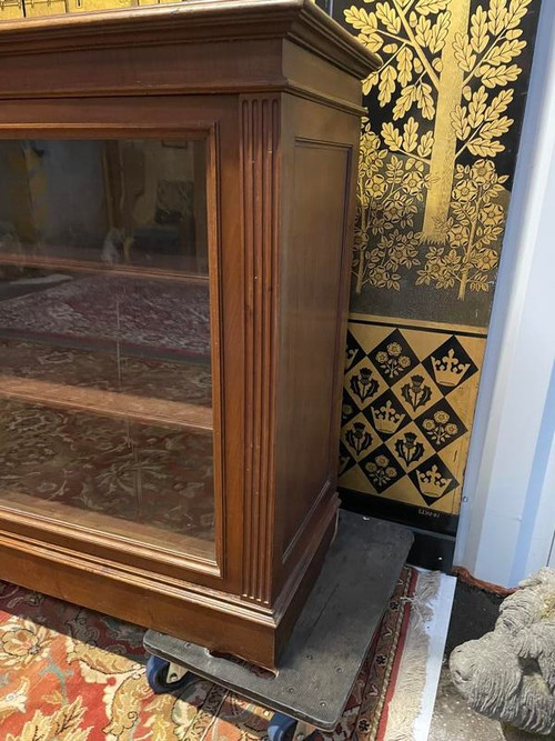Walnut sideboard - Trade furniture / Napoleon III display cabinet