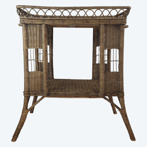 Credenza in vimini e rattan del 1900 circa.