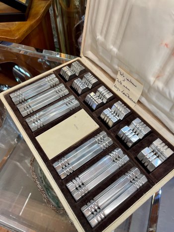 PORTE-COUTEAUX ET PORTE-MENUS ART DECO DÉSIGNÉ PAR LOUIS PRODHON. C.1930