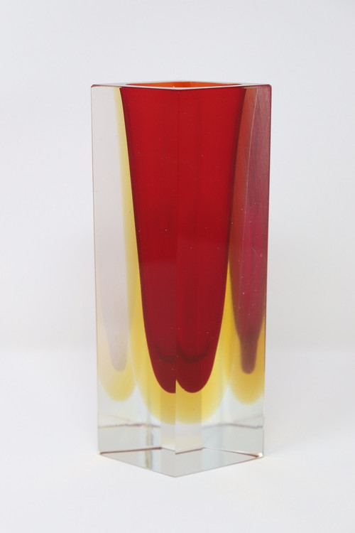 vaso artistico, vetro di Murano anni '70