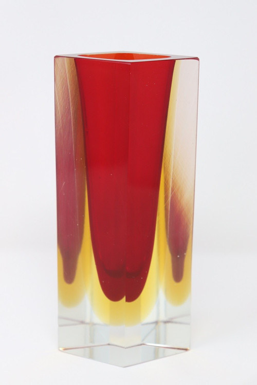 vaso artistico, vetro di Murano anni '70