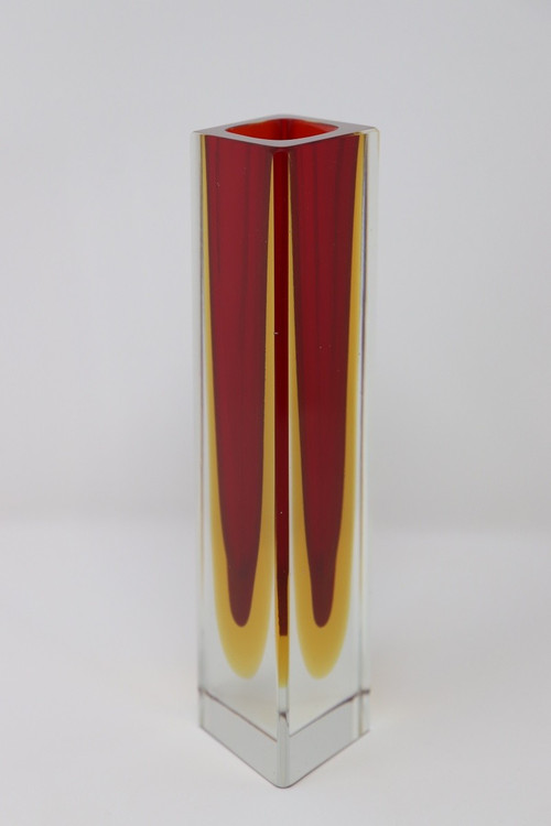 vaso artistico, vetro di Murano anni '70