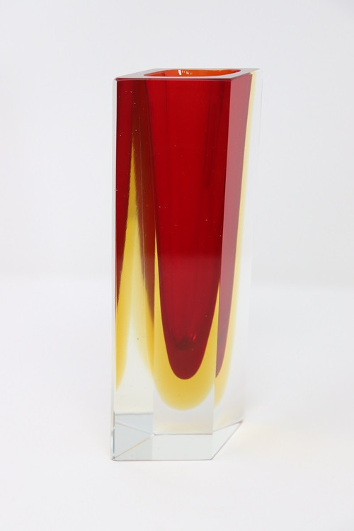 vaso artistico, vetro di Murano anni '70