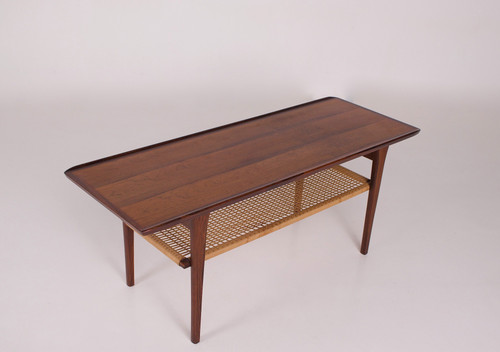 Table basse danoise en palissandre Møbelintarsia .