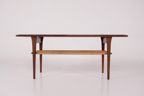Table basse danoise en palissandre Møbelintarsia .