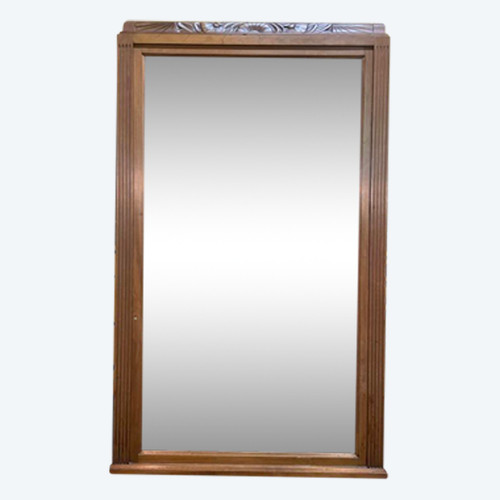 Miroir époque Art Déco en noyer 