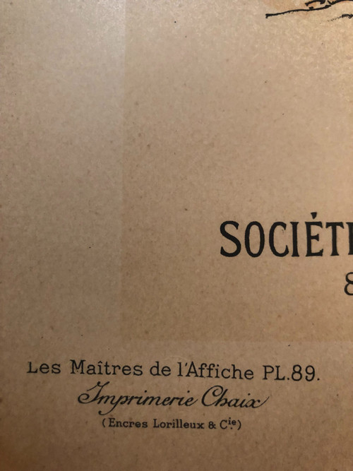 Maitres de l'affiche planche 89 Fête de charité par Jules Chéret 1897