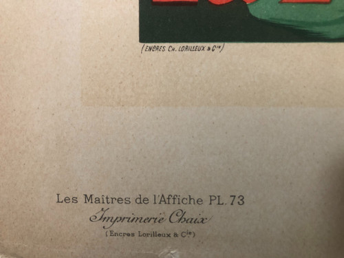 Maitres de l'affiche planche 73 La LoÏe Fuller Folies Bergère  par Jules Chéret  1897
