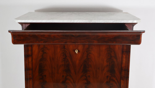  Louis Philippe period flamed mahogany writing desk