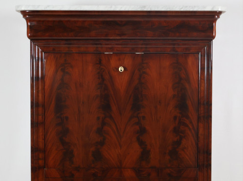  Louis Philippe period flamed mahogany writing desk