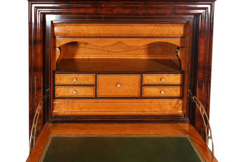  Louis Philippe period flamed mahogany writing desk