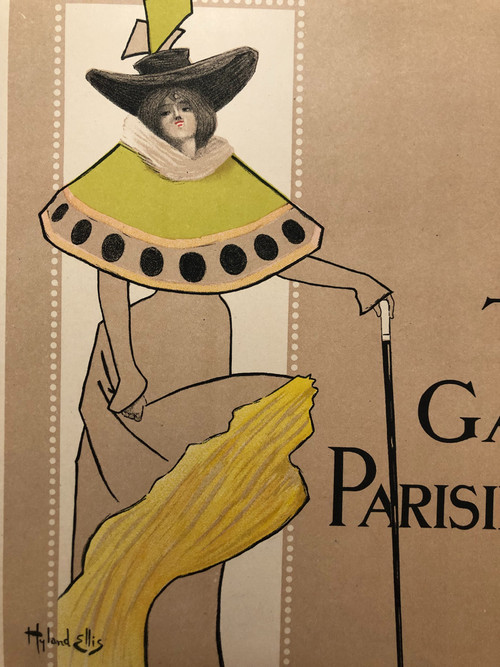 maitres de l'affiche planche 96 The Gay Parisienne par Ellis Hyland 1897