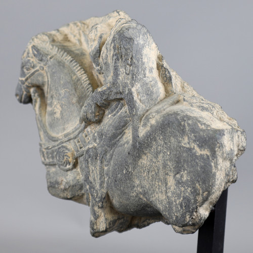 Mann auf Pferd &#40;Fragment&#41; - Gandhara