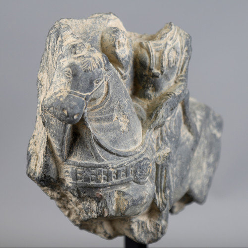 Mann auf Pferd &#40;Fragment&#41; - Gandhara