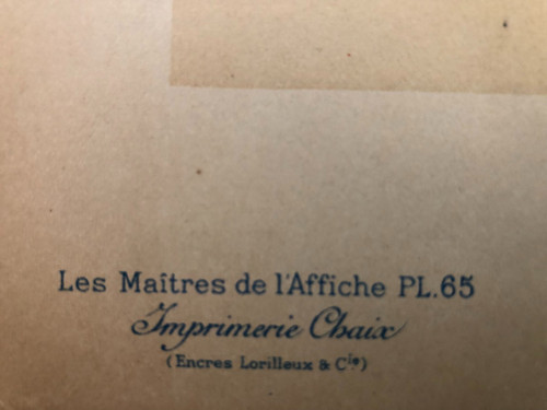 Maitres de l'affiche piatto 65 Jardins de Paris di Jules Chéret 1897