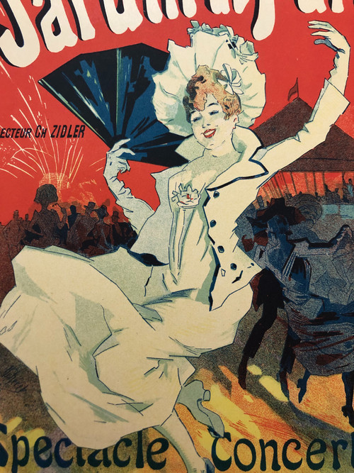 Maitres de l'affiche piatto 65 Jardins de Paris di Jules Chéret 1897