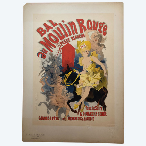 Maitres de l'affiche plate 53 Bal au Moulin Rouge by Jules Chéret 1897