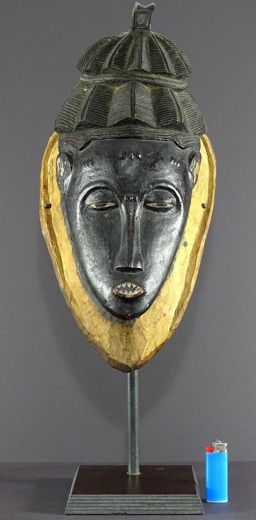 Côte D’ivoire, Peuple Gouro, Années 1940/1950, Masque De Danse Féminin « Gu ».