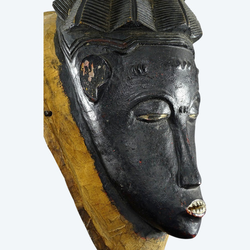 Côte D’ivoire, Peuple Gouro, Années 1940/1950, Masque De Danse Féminin « Gu ».