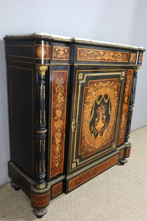 Buffet d'appui en marqueterie XIXème siècle