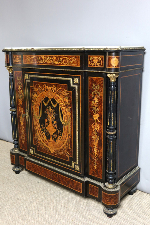 Buffet d'appui en marqueterie XIXème siècle