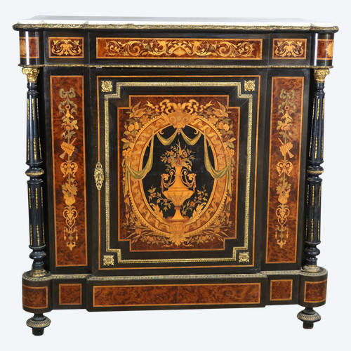Buffet d'appui en marqueterie XIXème siècle