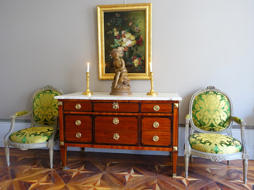 Blumenstrauß / Rosen, Stillleben - Lyoner Schule des 19. Jahrhunderts - 104cm x 76,5cm