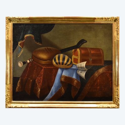 Natura morta con strumenti musicali, Bonaventura Bettera (Bergamo, 1663 – 1718 circa) (2/2)