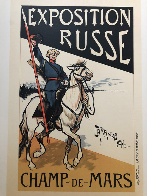 maitres de l'affiche planche 70 L'exposition Russe par Caran d'Ache 1897