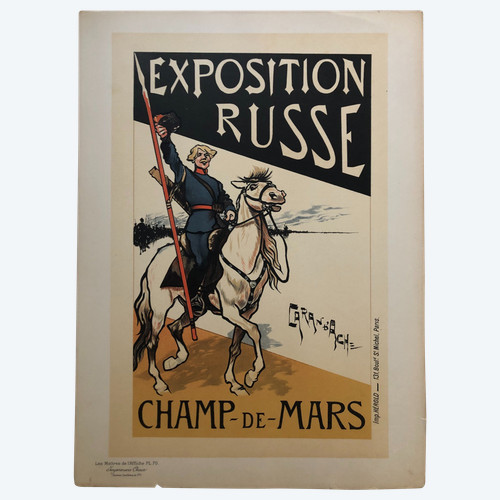 maitres de l'affiche planche 70 L'exposition Russe par Caran d'Ache 1897