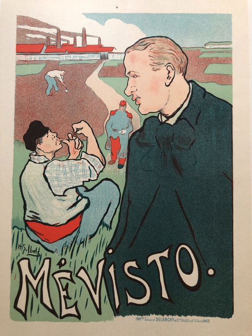 Maitres de l'affiche planche 78 Mevisto par H.G. Ibels 1897