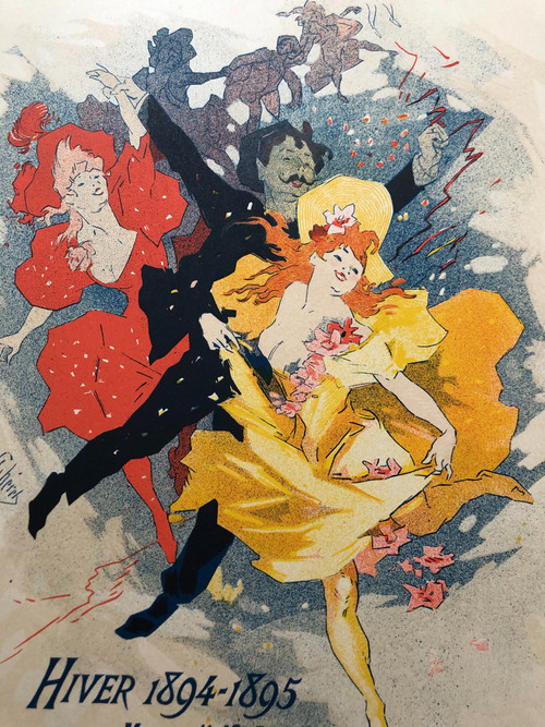 Maitres de l'affiche planche 85 La Redoute des Etudiants par Jules Chéret 1897