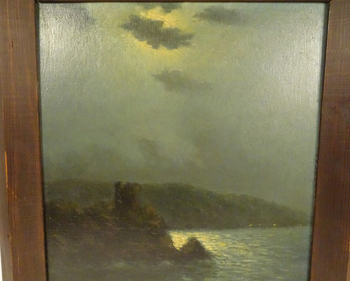 HSP Clair-obscur Vincent Ambrosini Paysage Nocturne Bord Mer Corse XXème