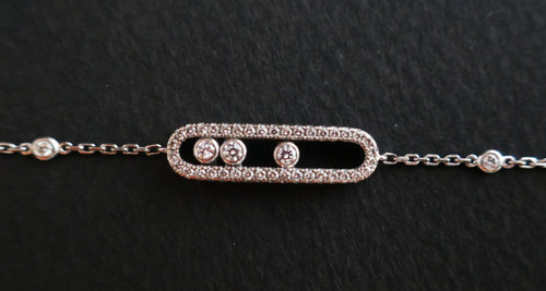 Messika Baby Move Bracelet Pavé de Diamants, 18-carat white gold.