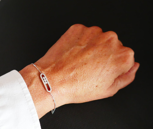 Messika Baby Move Bracelet Pavé de Diamants, 18-carat white gold.