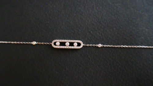 Messika Baby Move Bracelet Pavé de Diamants, 18-carat white gold.
