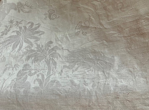 Series of 8 vintage napkins in pure Napoleon III and Art-Deco thread