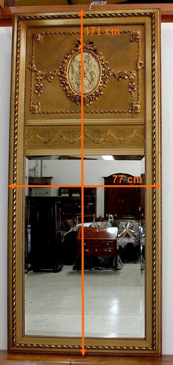 Trumeau mirror, Louis XVI style – 1900