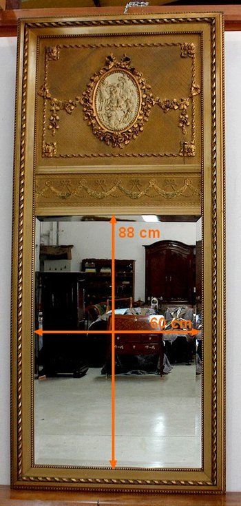 Trumeau mirror, Louis XVI style – 1900
