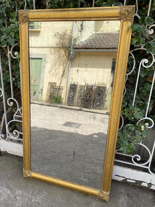 Miroir Rectangulaire Doré XIXème (1,75m X 98,5cm)