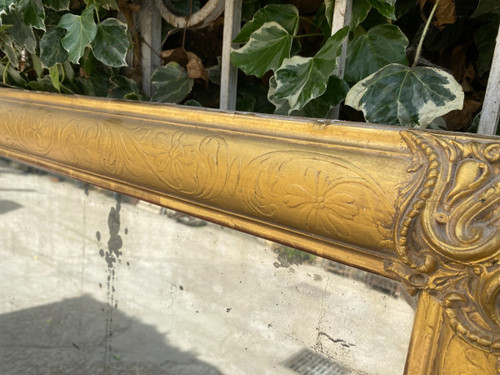 Miroir Rectangulaire Doré XIXème (1,75m X 98,5cm)