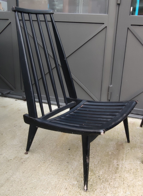Coppia di Sedie Basse Sedie Basse/Poltrone dal Design Scandinavo