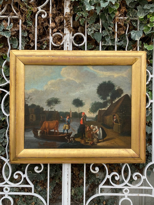 Grand Tableau Hollandais XIXème