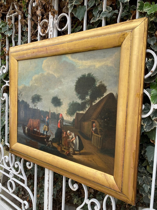 Grand Tableau Hollandais XIXème