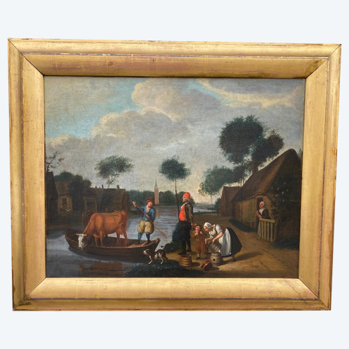 Grand Tableau Hollandais XIXème