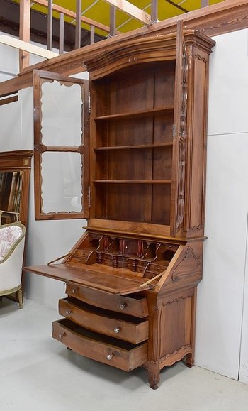 Scriban - Port Library, in Solid Walnut, Two Bodies - Eighteenth